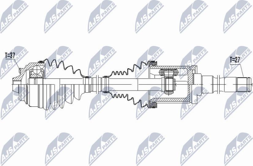 NTY NPW-BM-056 - Приводной вал unicars.by