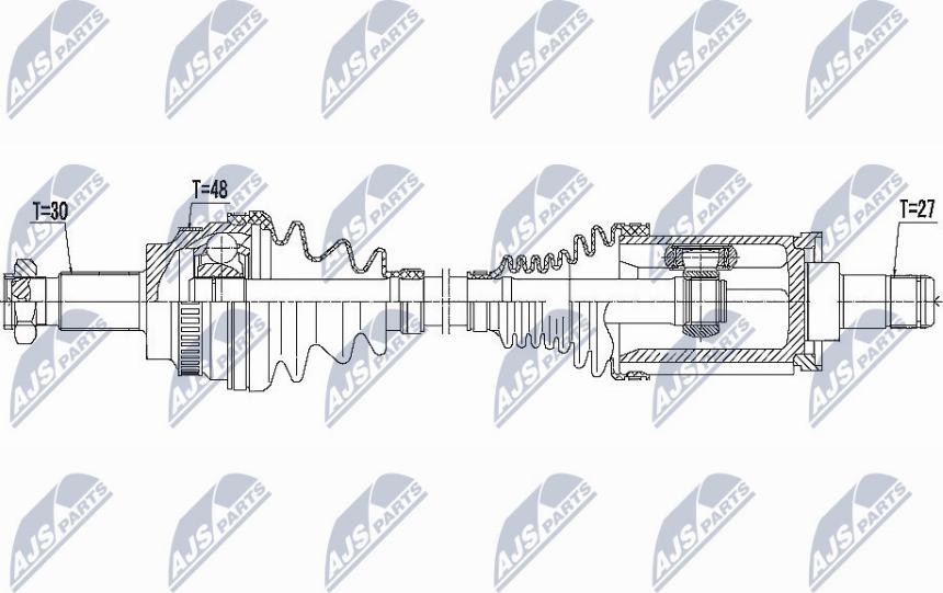 NTY NPW-BM-081 - Приводной вал unicars.by