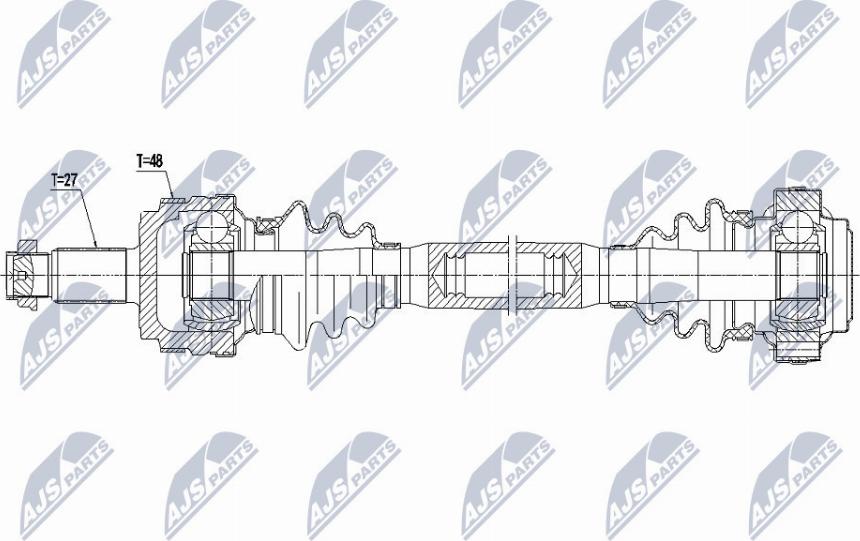 NTY NPW-BM-036 - Приводной вал unicars.by