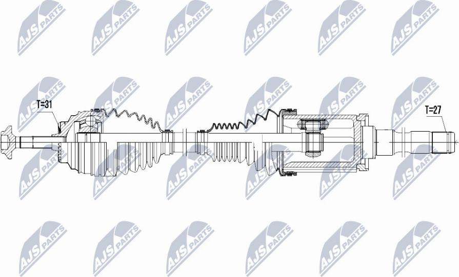 NTY NPW-BM-027 - Приводной вал unicars.by