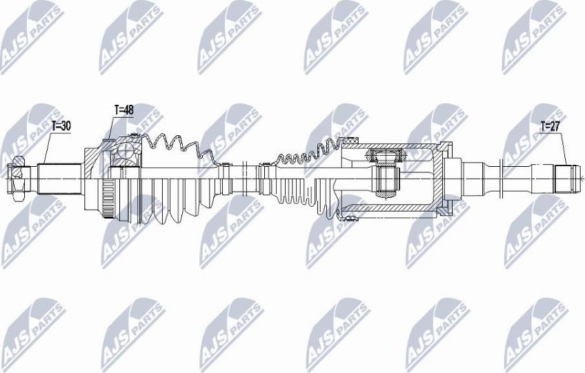 NTY NPW-BM-145 - Приводной вал unicars.by