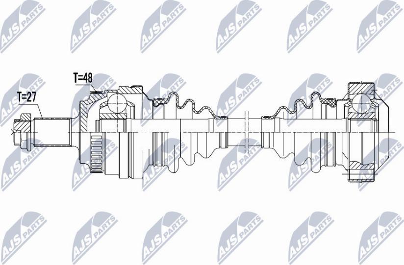 NTY NPW-BM-147 - Приводной вал unicars.by