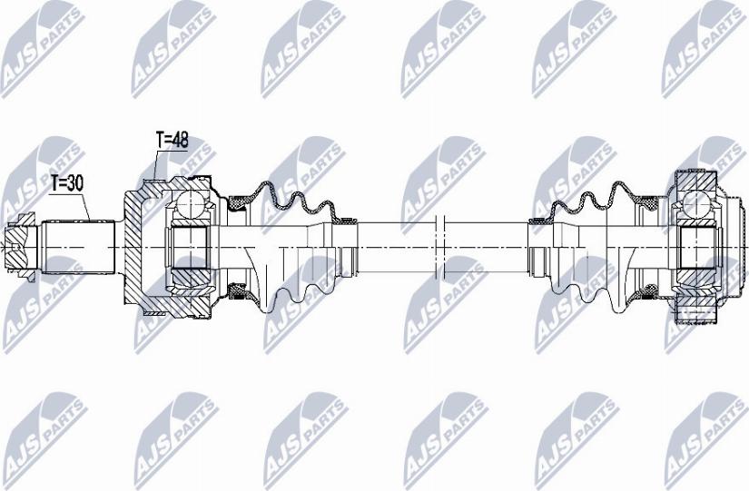 NTY NPW-BM-107 - Приводной вал unicars.by