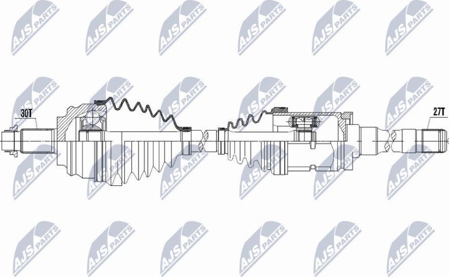 NTY NPW-BM-117 - Приводной вал unicars.by