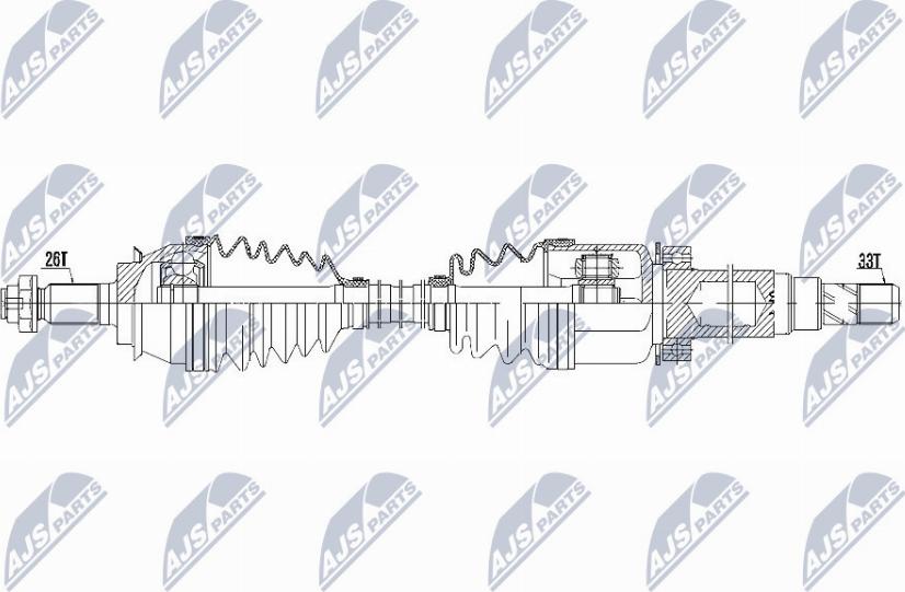 NTY NPW-BM-131 - Приводной вал unicars.by