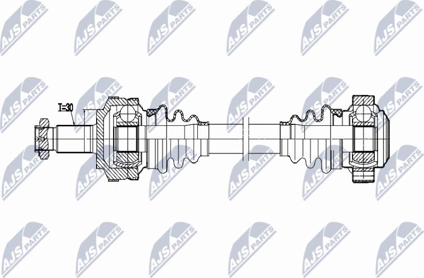 NTY NPW-BM-215 - Приводной вал unicars.by