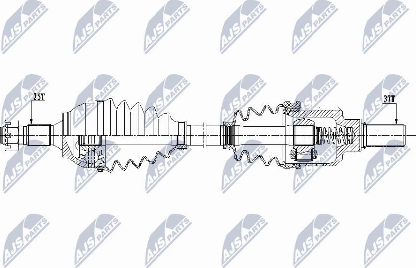 NTY NPW-CT-077 - Приводной вал unicars.by