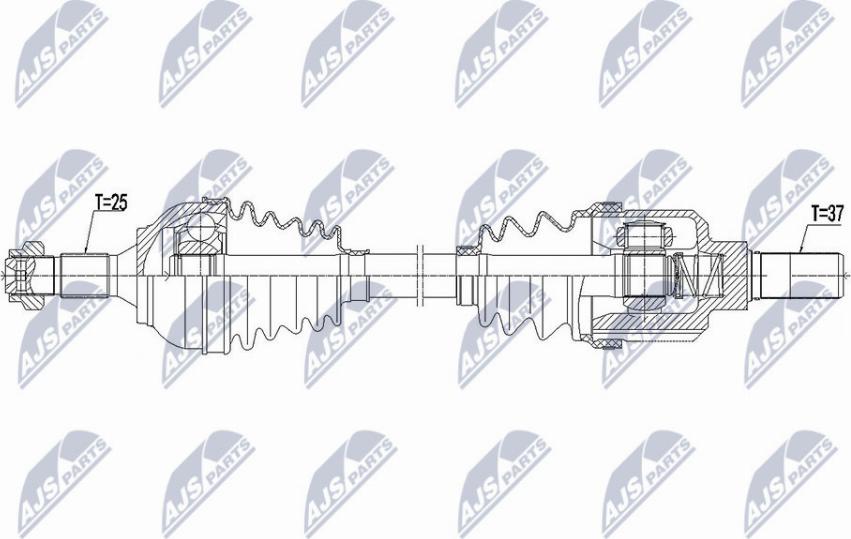 NTY NPW-CT-101 - Приводной вал unicars.by