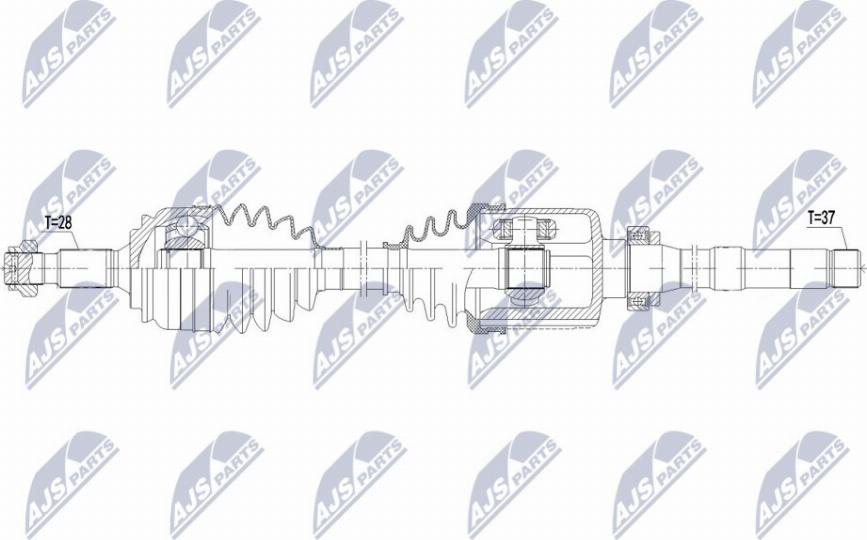 NTY NPW-CT-121 - Приводной вал unicars.by