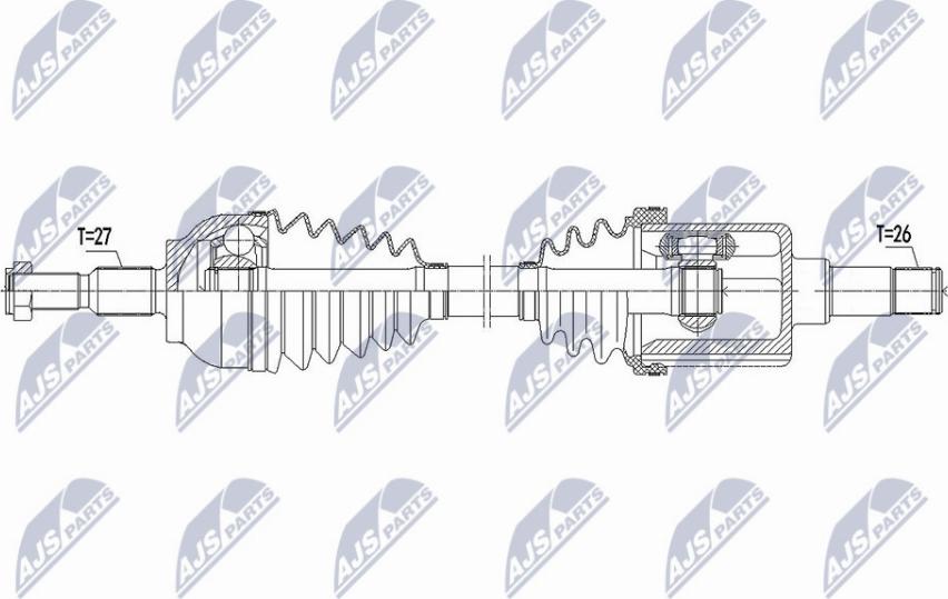 NTY NPW-FR-101 - Приводной вал unicars.by