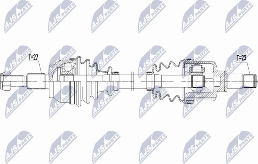 NTY NPW-FR-121 - Приводной вал unicars.by