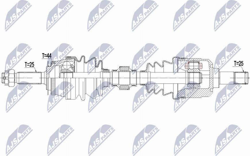 NTY NPW-HY-591 - Приводной вал unicars.by