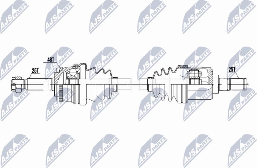 NTY NPW-HY-603 - Приводной вал unicars.by