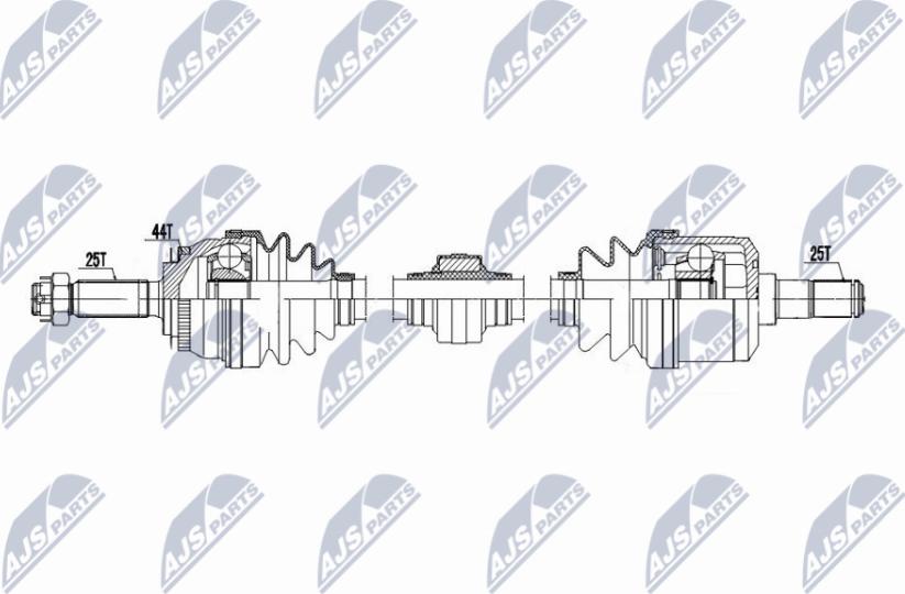 NTY NPW-HY-613 - Приводной вал unicars.by