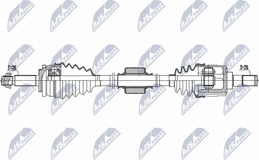 NTY NPW-HY-617 - Приводной вал unicars.by