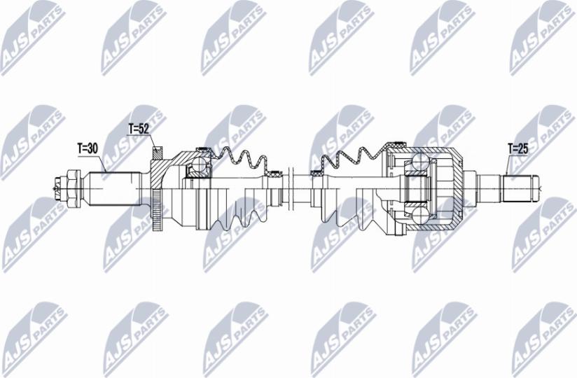 NTY NPW-HY-624 - Приводной вал unicars.by