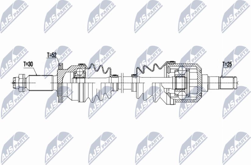 NTY NPW-HY-623 - Приводной вал unicars.by