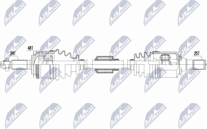 NTY NPW-HY-622 - Приводной вал unicars.by