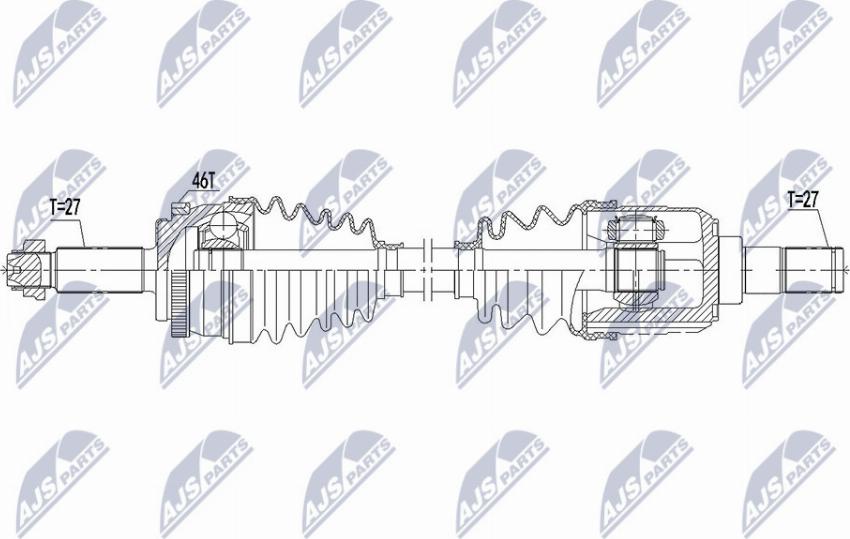 NTY NPW-KA-364 - Приводной вал unicars.by