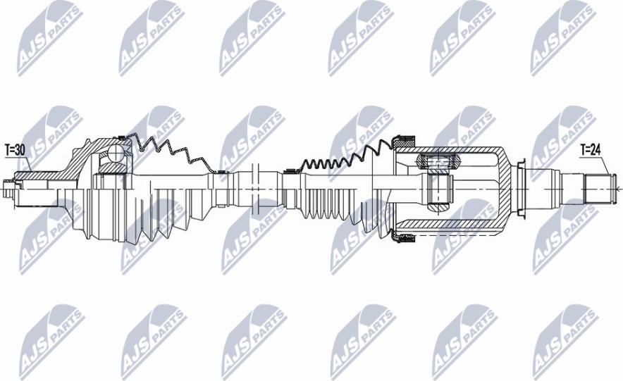 NTY NPW-ME-154 - Приводной вал unicars.by