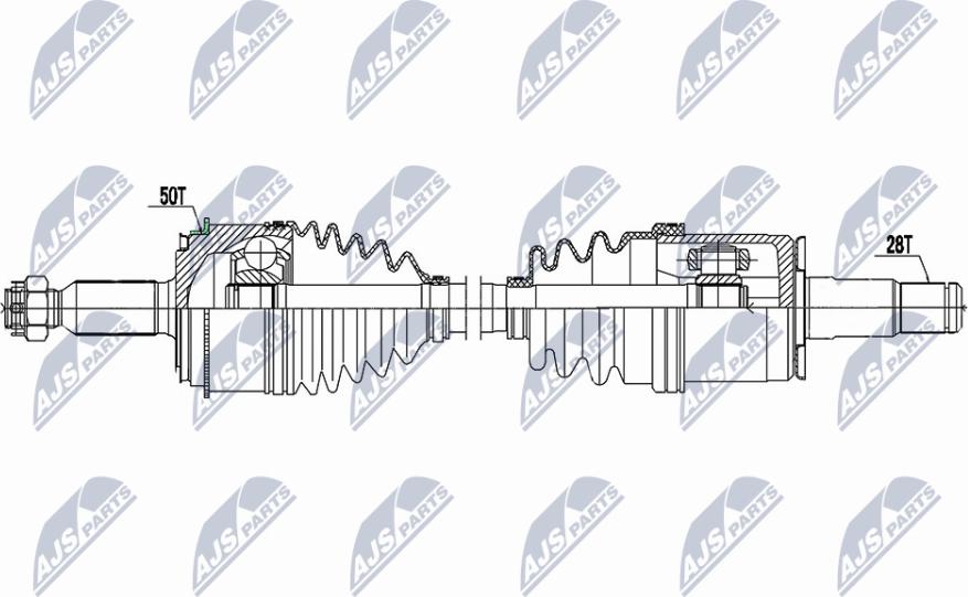 NTY NPW-MS-079 - Приводной вал unicars.by