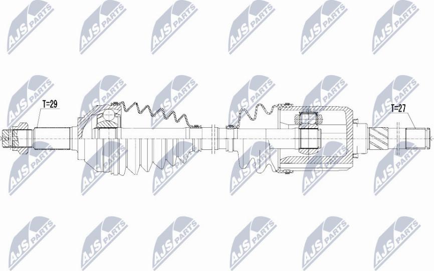 NTY NPW-NS-055 - Приводной вал unicars.by