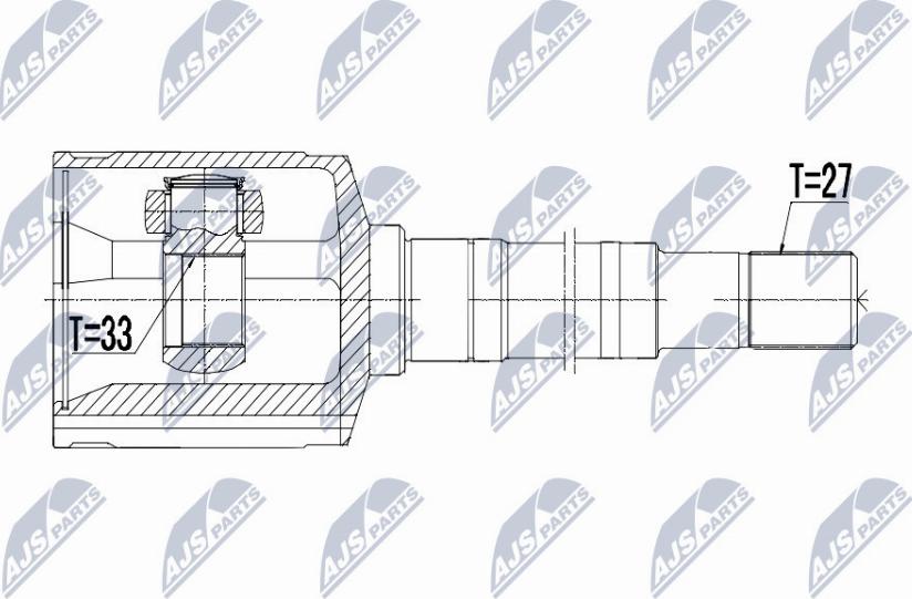 NTY NPW-NS-069 - Шарнирный комплект, ШРУС, приводной вал unicars.by