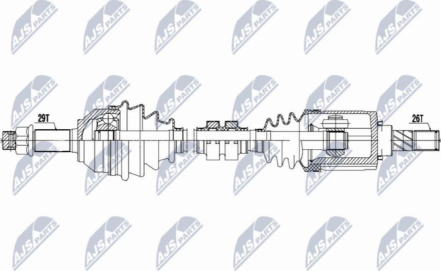 NTY NPW-NS-068 - Приводной вал unicars.by