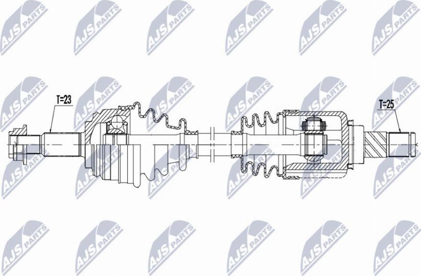 NTY NPW-NS-110 - Приводной вал unicars.by