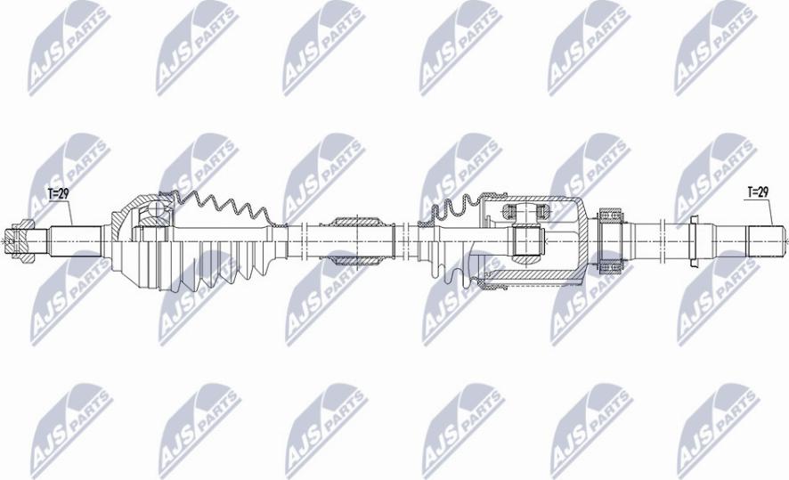 NTY NPW-NS-130 - Приводной вал unicars.by