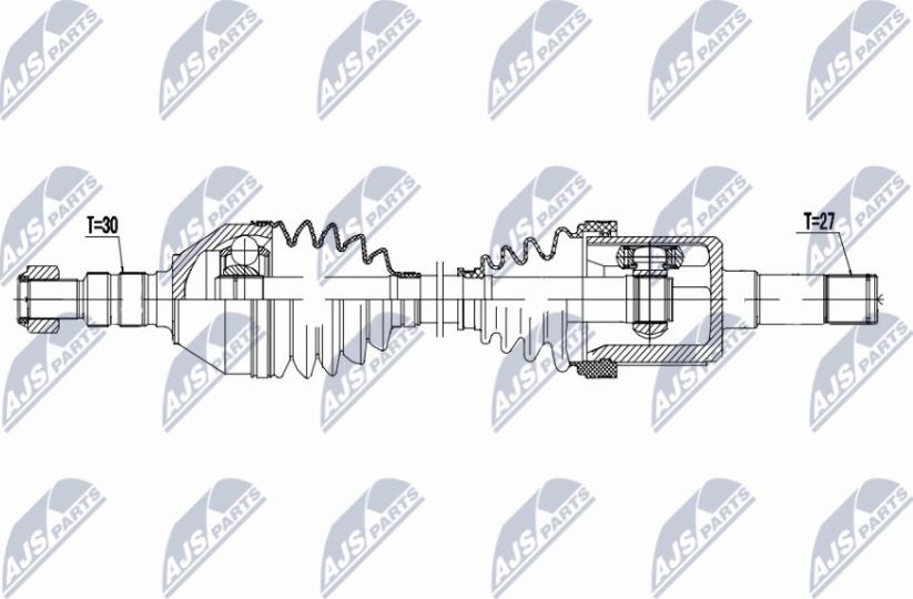 NTY NPW-PL-142 - Приводной вал unicars.by