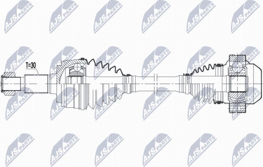 NTY NPW-PS-005 - Приводной вал unicars.by