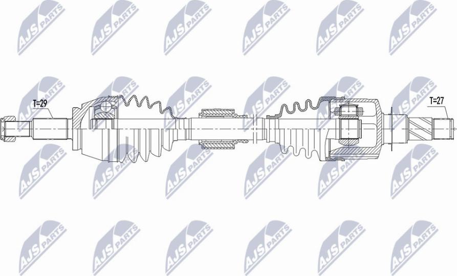 NTY NPW-RE-161 - Приводной вал unicars.by