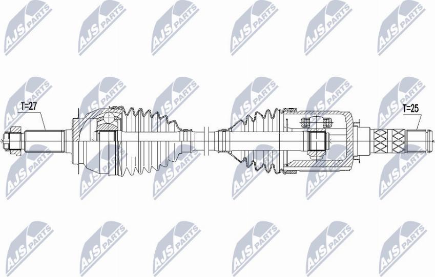 NTY NPW-SB-015 - Приводной вал unicars.by