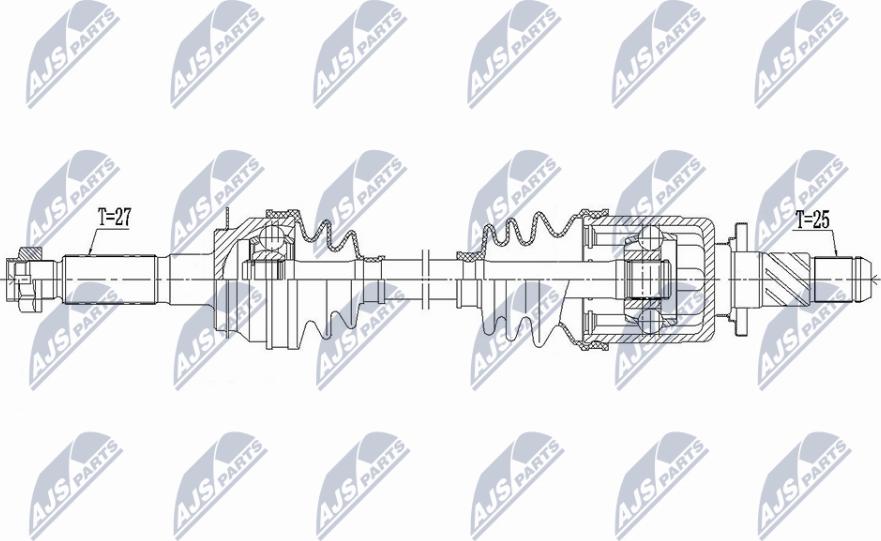 NTY NPW-SB-033 - Приводной вал unicars.by