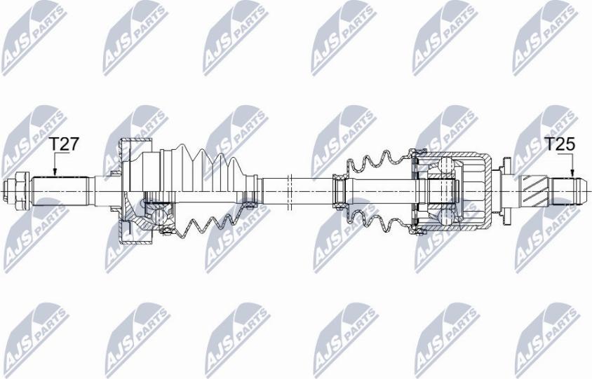 NTY NPW-SB-025 - Приводной вал unicars.by