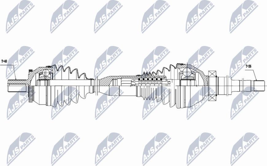 NTY NPW-VV-060 - Приводной вал unicars.by