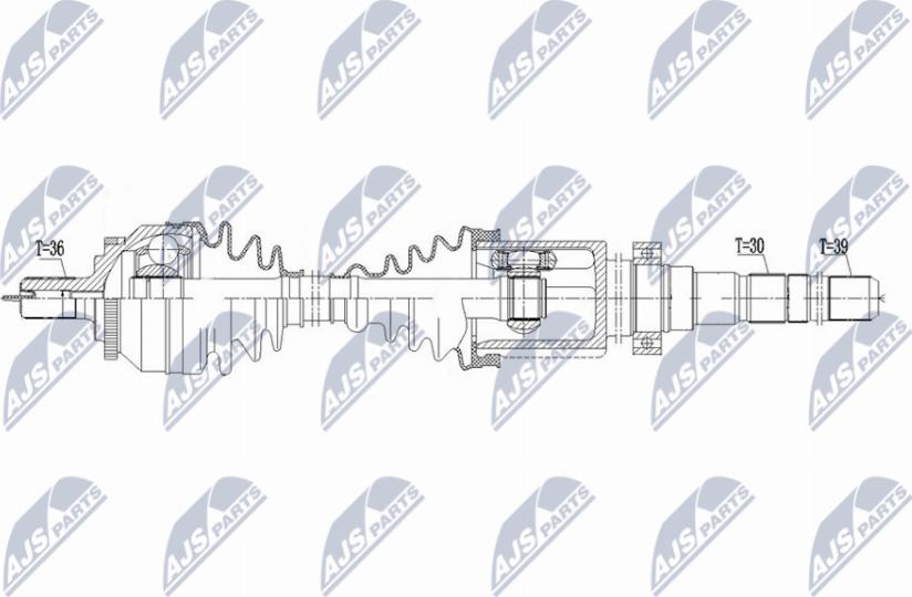 NTY NPW-VV-147 - Приводной вал unicars.by