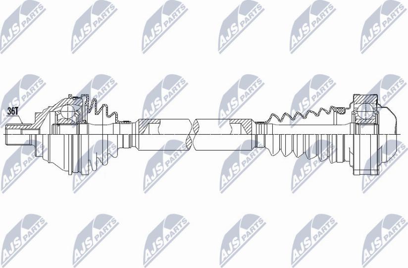 NTY NPW-VW-059 - Приводной вал unicars.by