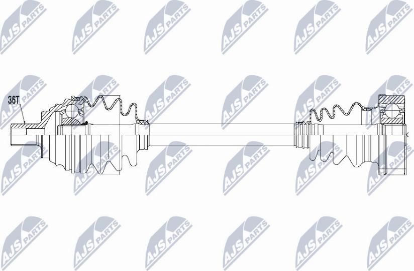 NTY NPW-VW-057 - Приводной вал unicars.by