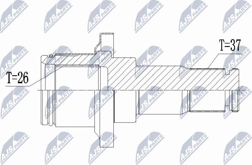 NTY NPW-VW-004W1 - Приводной вал unicars.by