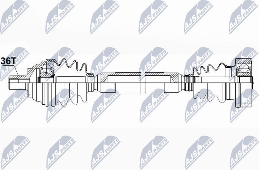 NTY NPW-VW-085 - Приводной вал unicars.by