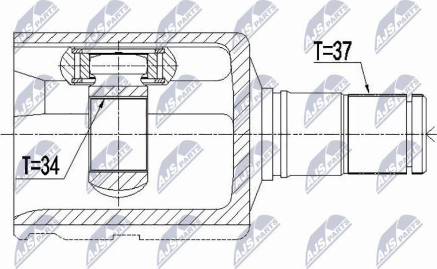 NTY NPW-VW-082 - Приводной вал unicars.by