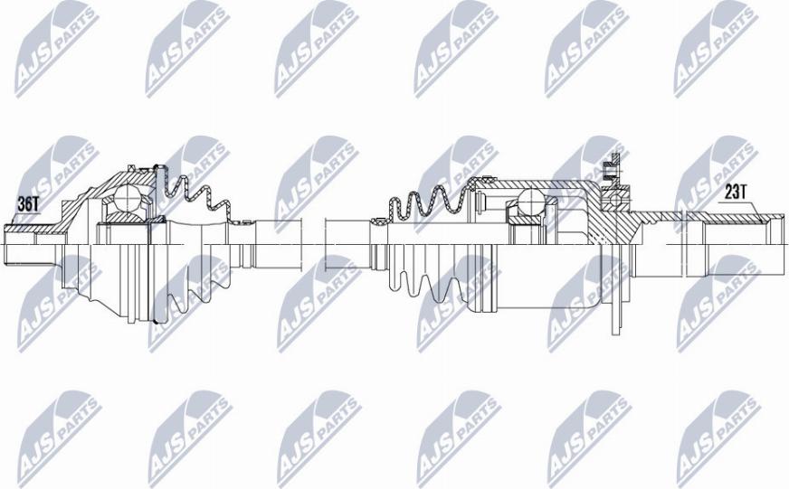 NTY NPW-VW-135 - Приводной вал unicars.by