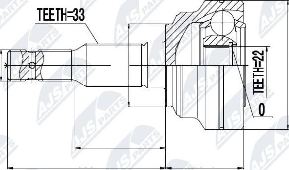 NTY NPZ-PL-010 - Шарнирный комплект, ШРУС, приводной вал unicars.by