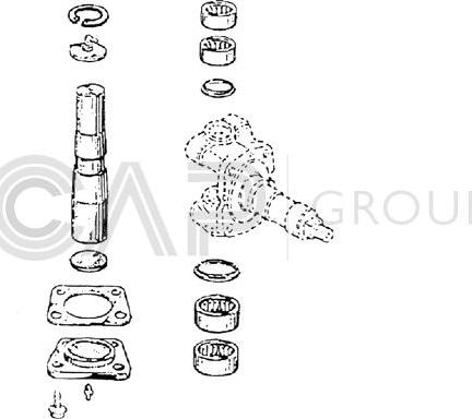 OCAP 0927392 - Ремкомплект, шкворень поворотного кулака unicars.by