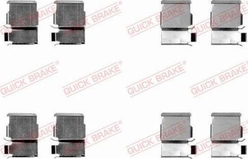 OJD Quick Brake 109-1033 - Комплектующие для колодок дискового тормоза unicars.by