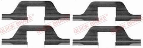 OJD Quick Brake 1091263 - Комплектующие для колодок дискового тормоза unicars.by