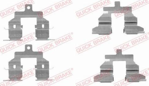 OJD Quick Brake 1091737 - Комплектующие для колодок дискового тормоза unicars.by