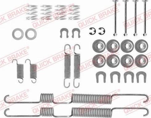 OJD Quick Brake 105-0698 - Комплектующие, барабанный тормозной механизм unicars.by